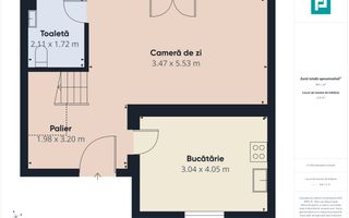 Casă cu 3 camere, P+1–Giarmata - Poză 26