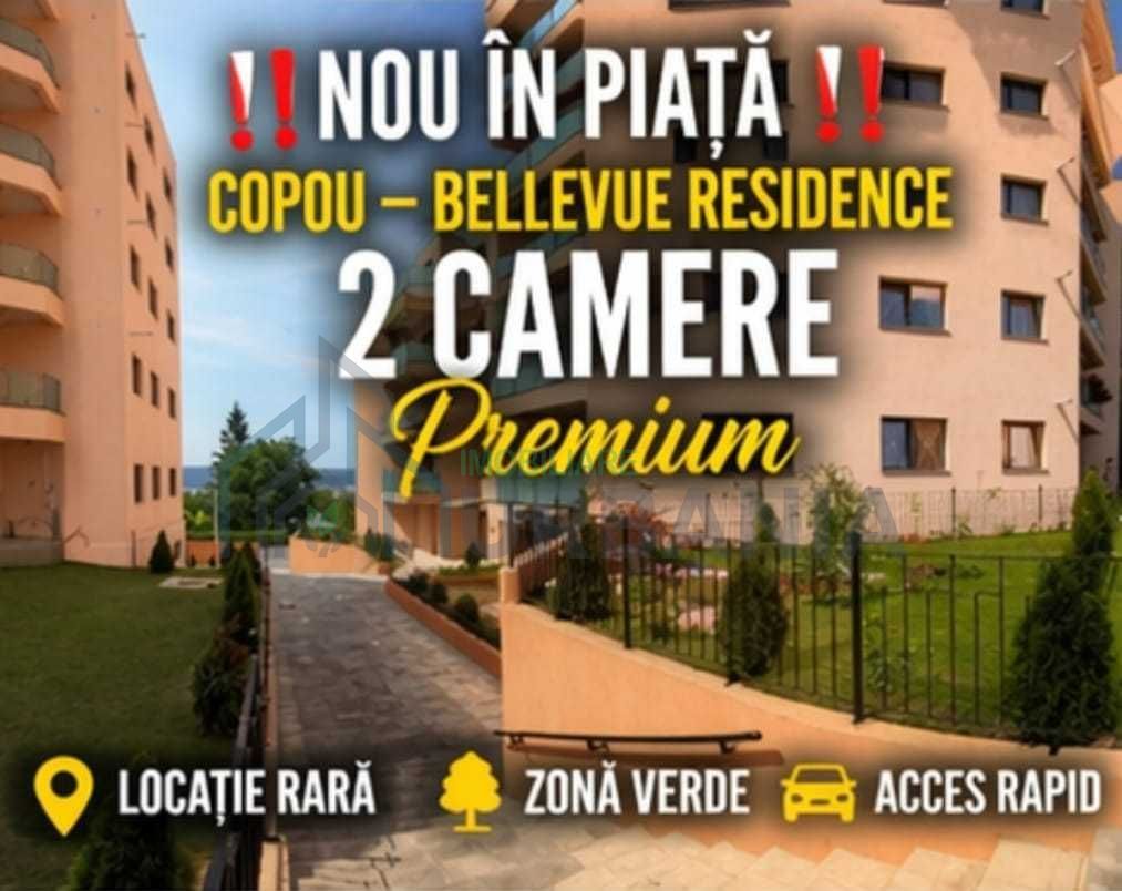 Apartament 2 camere, Bellevue Residence Copou, Iasi - 57 mp, mobilat, 2 balcoane - Poză 1
