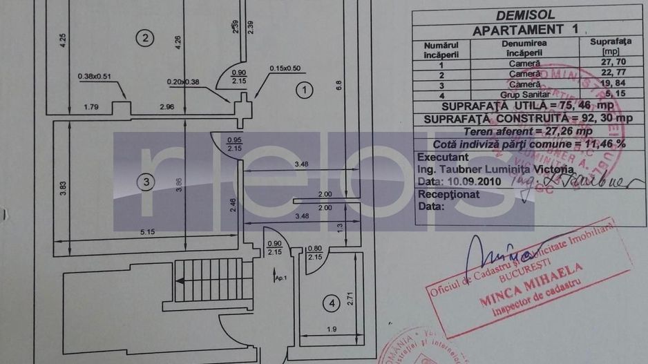 VANZARE 3 CAMERE | DEMISOL LUMINOS | 75 mp | ZONA DAMAROAIA - Poză 10