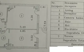 Apartament 2 Camere 🏡 | Primăvara Residence  | Parcare Subterană 🚗 - Schiță 17