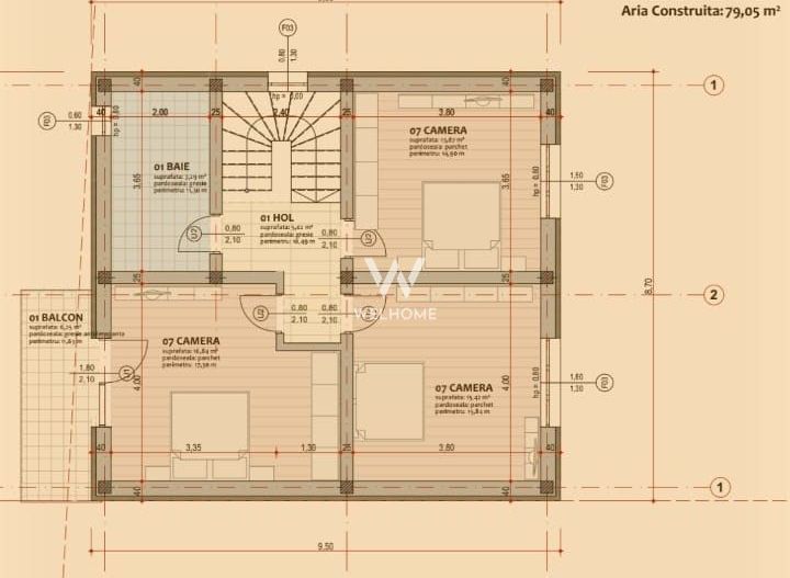 Casă individuală de vânzare în Cristian - Sibiu - Schiță 11