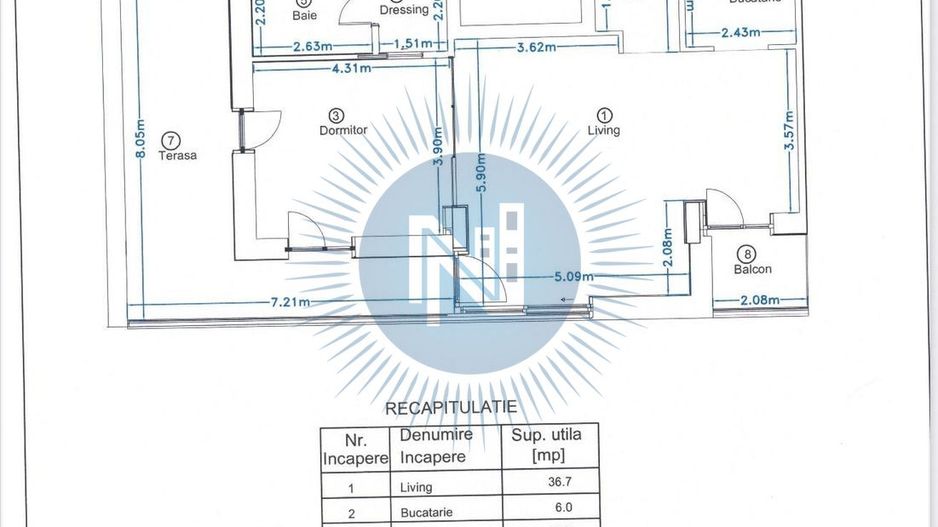 Apartament 2 camere Kiseleff - Poză 9