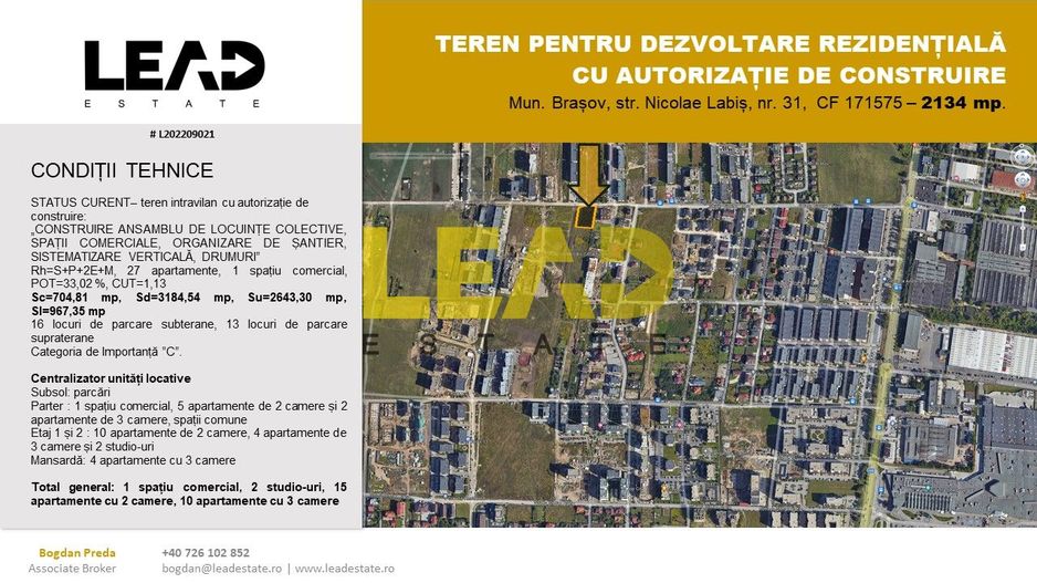 OPORTUNITATE INVESTITIE LOCUINTE COLECTIVE CU AUTORIZATIE DE CONSTRUIRE - Poză 1