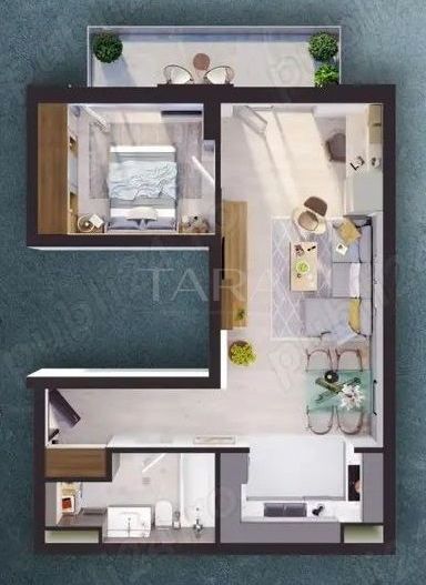 Apartament 2 camere – zona Auchan - Poză 1