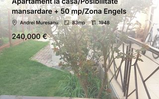 Apartament la casa/Posibilitate mansardare + 50 mp/Zona Engels - Poză 1