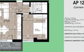 Apartament 2 camere Otopeni | comision 0 - BEST DEAL !! - Schiță 10