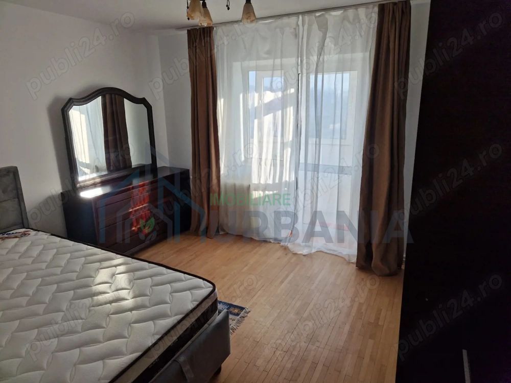 Capăt Păcurari, 3 camere, 3 balcoane, 2 bai, complet mobilat și utilat,  parcare inclusă, - Poză 3
