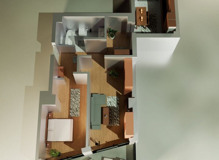 Tomis Nord - Vanzare apartament decomandat cu 2 camere,  bloc nou. - Poză 6