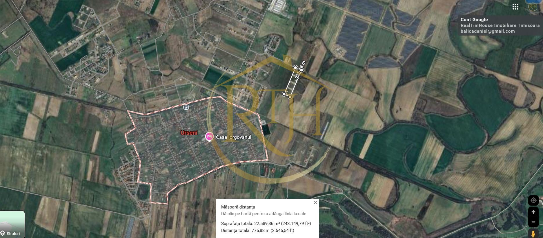 De vanzare parcele teren intravilan in Urseni  pentru constructii rezidentiale. - Poză 3