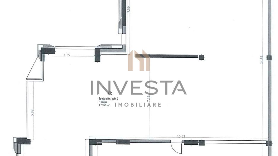 Spatiu Alimentatie Publica de inchiriat, 358mp, Gheorgheni - Schiță 2