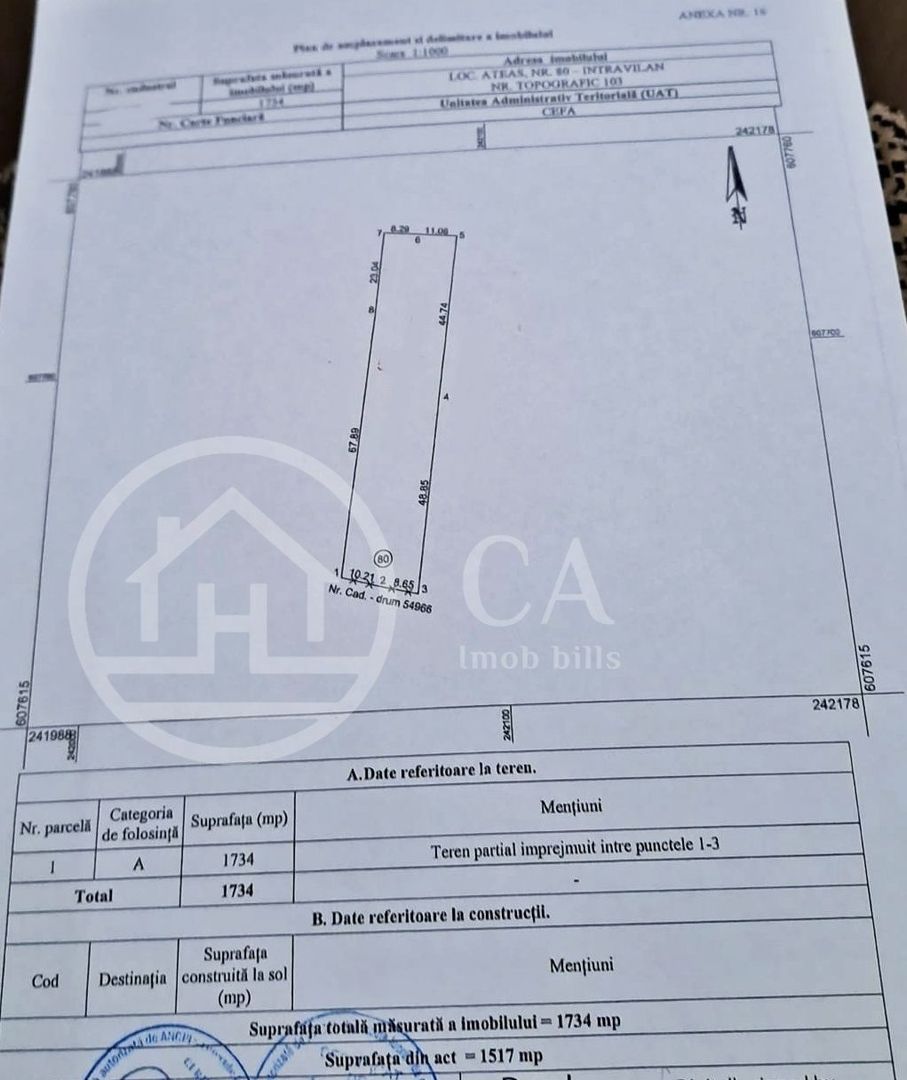 Teren intravilan de vanzare in Cefa, Bihor - Poză 2