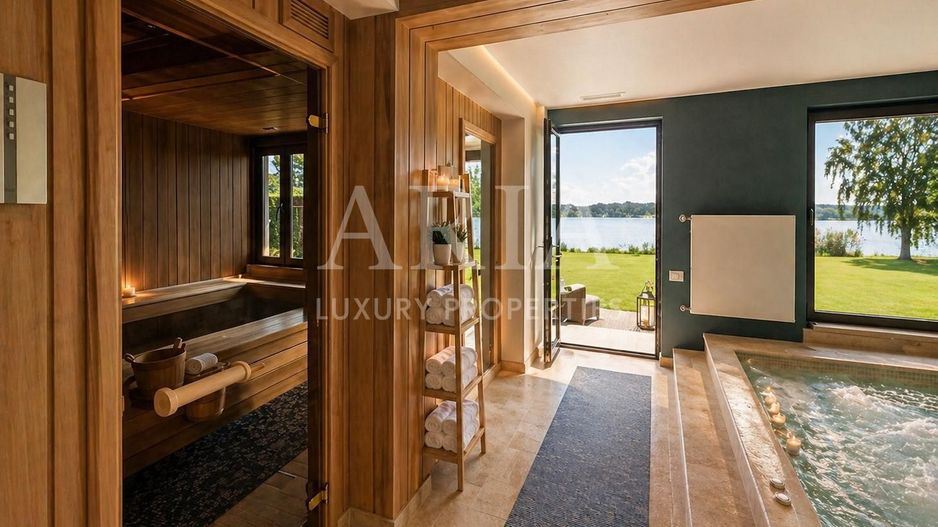 SNAGOV VILA | 36m DESCHIDERE LA LAC | PONTON 250mp | JACUZZI | SPA | BOWLING - Poză 17
