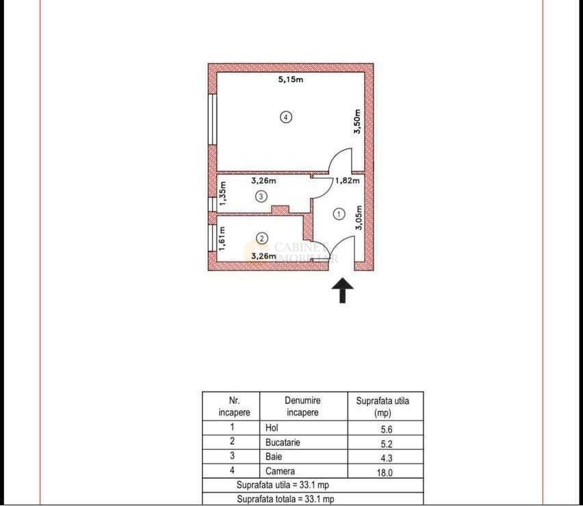 Garsoniera - 34MP | Boxa | P/4 | Metrou V. Ialomitei la 4 minute - Schiță 7