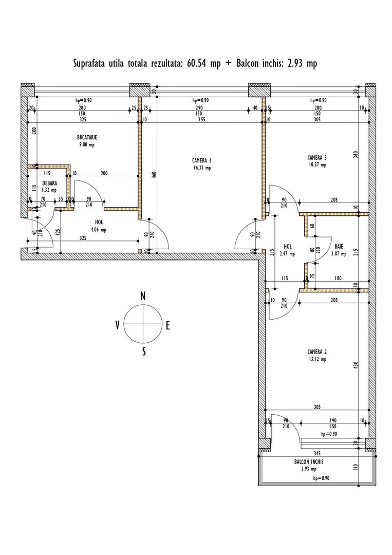 | Apartament cu 3 camere de vanzare | Cartierul Grigorescu | Etaj intermediar | - Poză 2