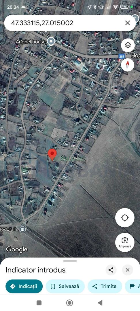 Teren intravilan de vanzare, 3160 mp, strada Garii, sat Hodora, comuna Cotnari - Poză 2