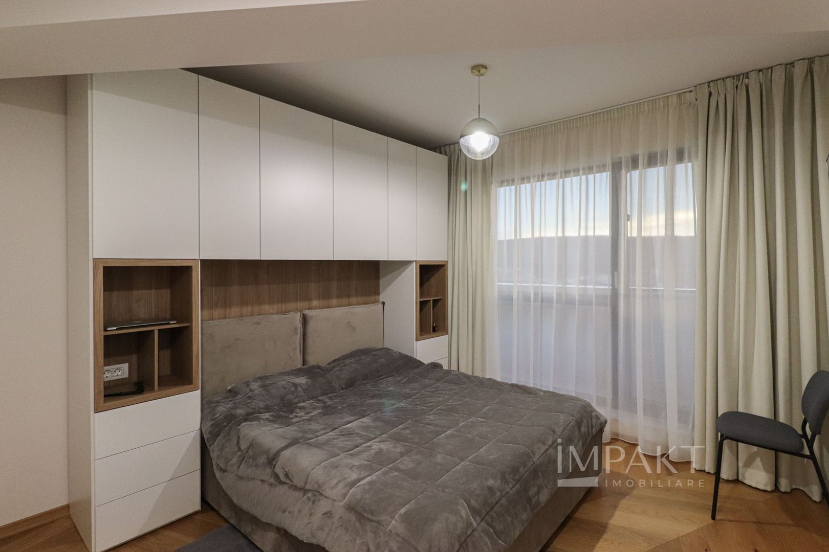 Apartament cu 2 camere ultrafinisat, cu un view deosebit, situat in ansamblul Wings! - Poză 11