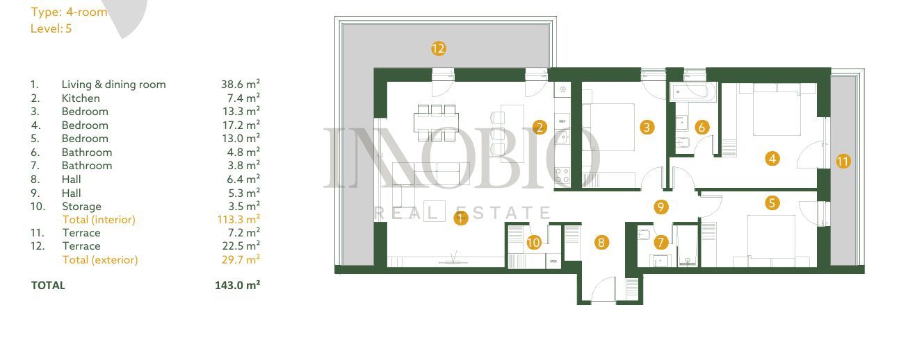 Apartament 4 camere - The Ivy - Jandarmeriei - Poză 14
