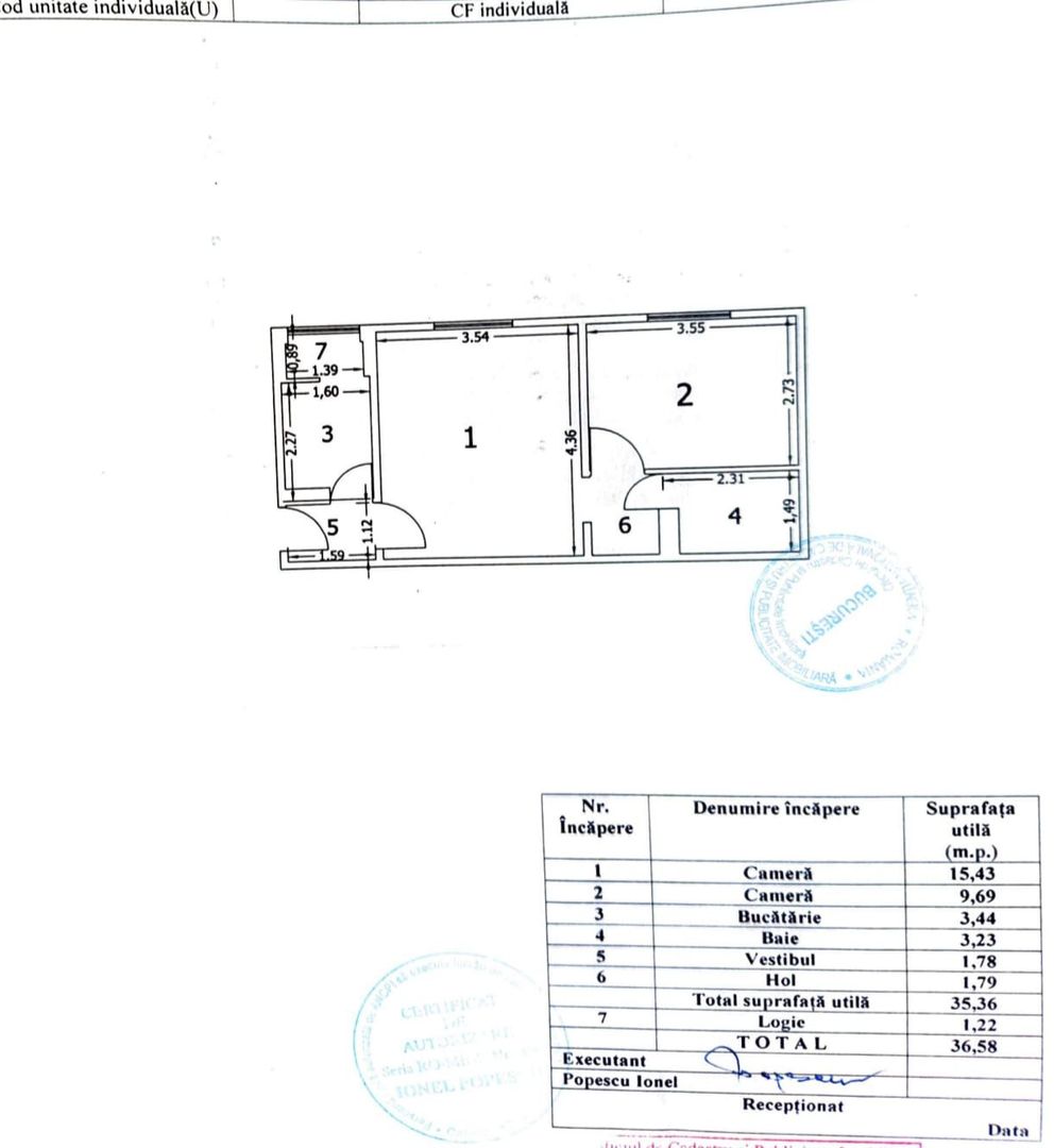Apartament cu doua camere, Brancoveanu, 75.000€ - Poză 8