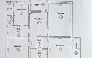 3 Camere Decomandat Central –90mp | Vizibilitate Excelentă | Potențial - Poză 14