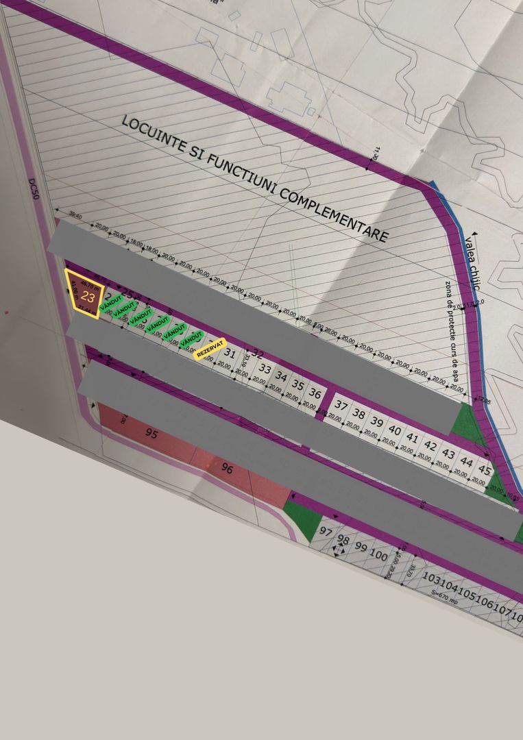 Teren intravilan 1128 mp Sacadat zona Coca Cola- dublu front stradal - Poză 3