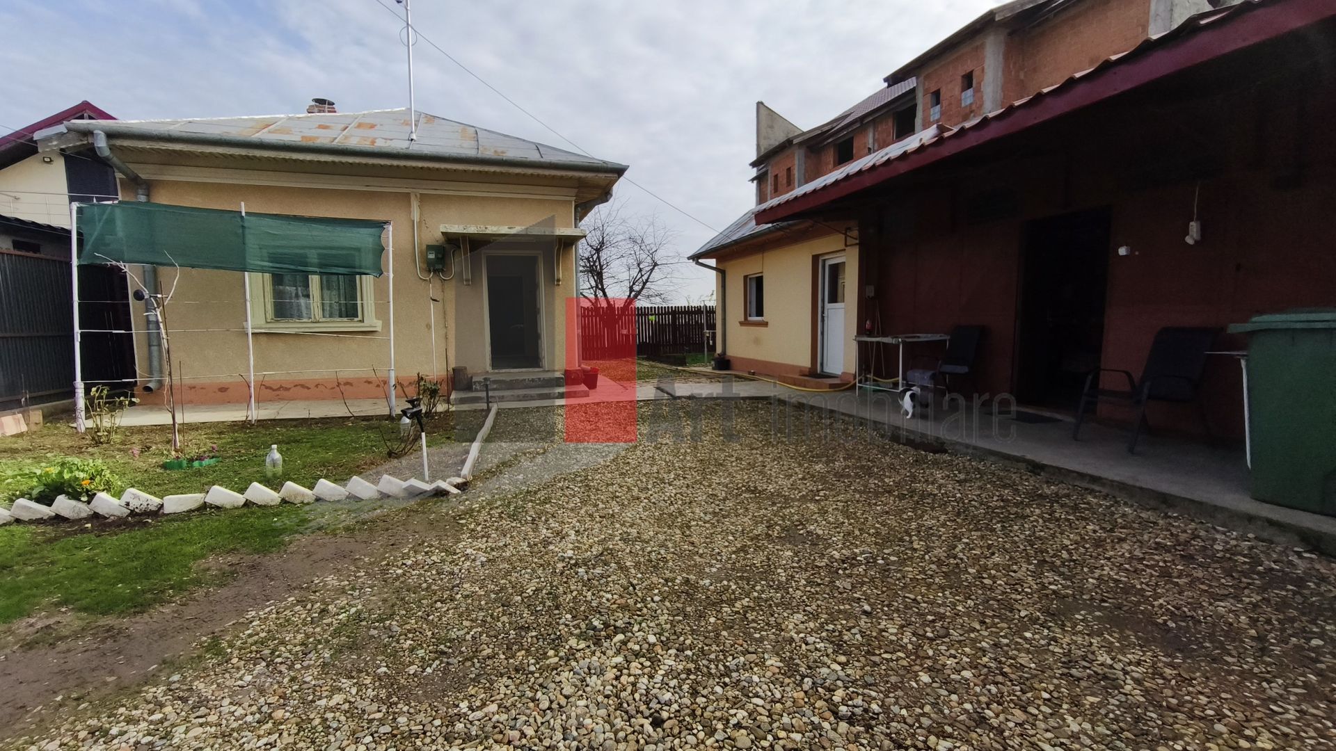 Casa curte cu teren 1600 mp Manolache - Poză 1