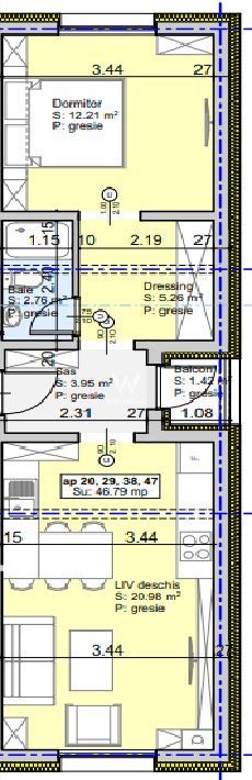 Apartament 2 camere Lazaret - Sibiu - Schiță 2