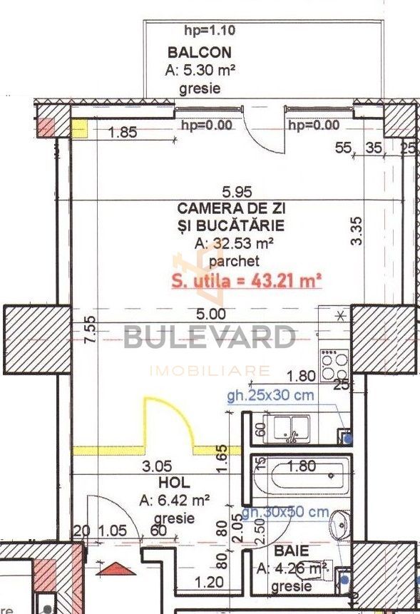 Apartament tip studio de inchiriere in bloc nou! - Poză 15