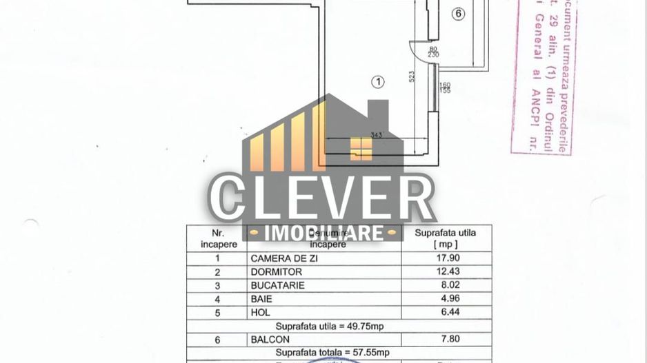 Apartament 2 camere Mobilat Metrou 1 Decembrie 1918 - Poză 14