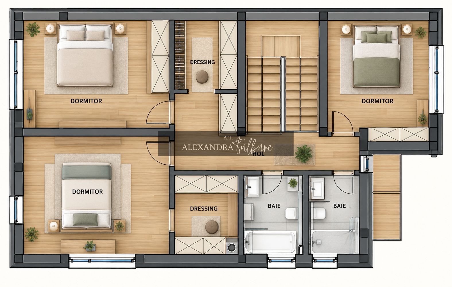 Casa individuala NZEB, 5 camere, 3 bai, finisata, P+ET+POD, Someseni - Poză 7