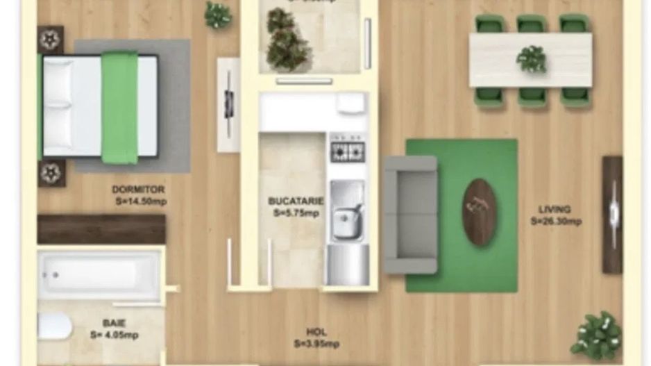 AP. 2 CAMERE - NUSCO CITTA, LOC PARCARE, CENTRALA PROPRIE, BLOC NOU - Poză 8