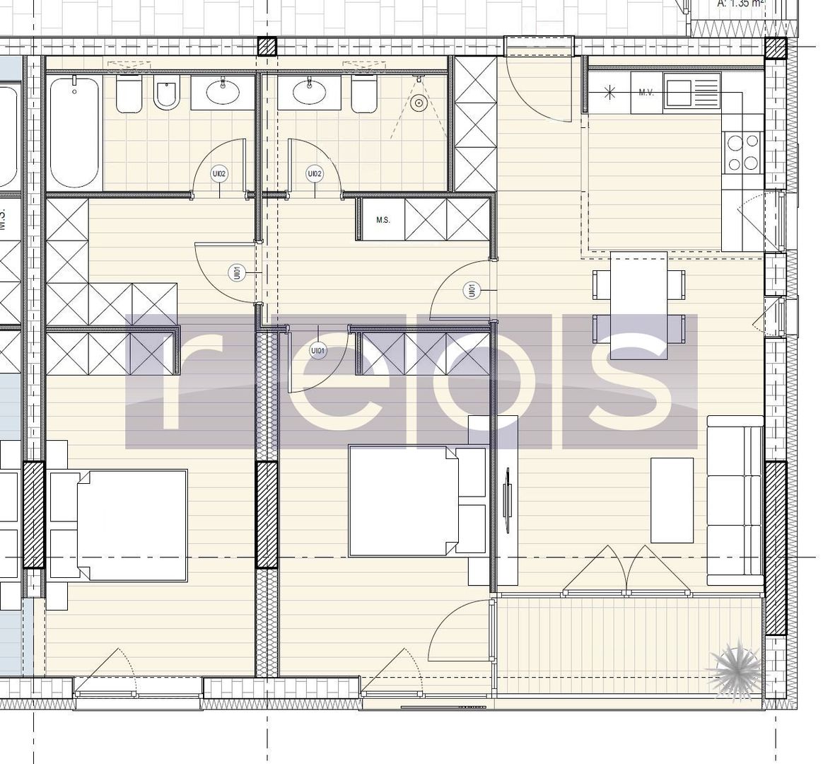 VANZARE 3 CAMERE | WIN | HERASTRU | 105 MP - Schiță 11
