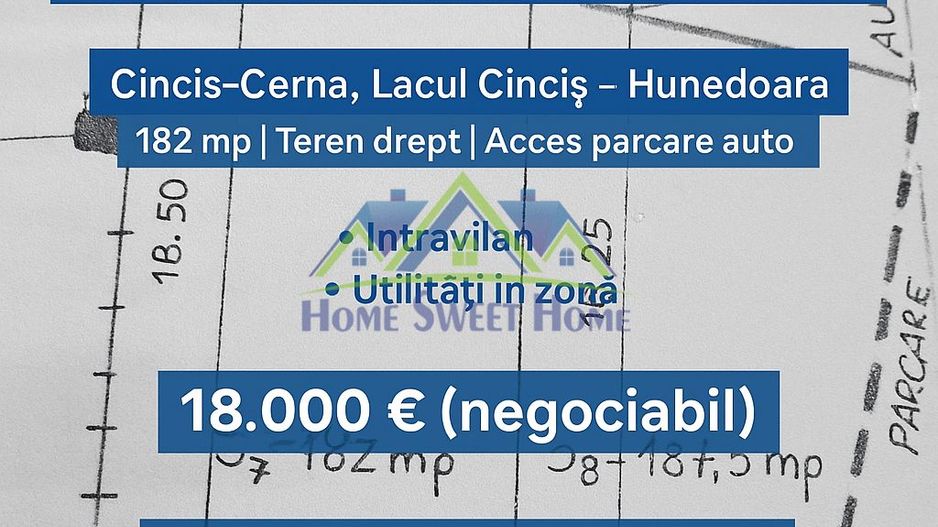 📍 Teren intravilan, Cincis-Cerna – Hunedoara - Poză 1