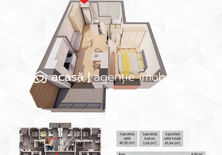 Apartament in complex rezidențial ARED - Poză 9