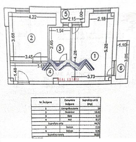 Apartament 2 camere + curte 110 mp Otopeni central - Schiță 10