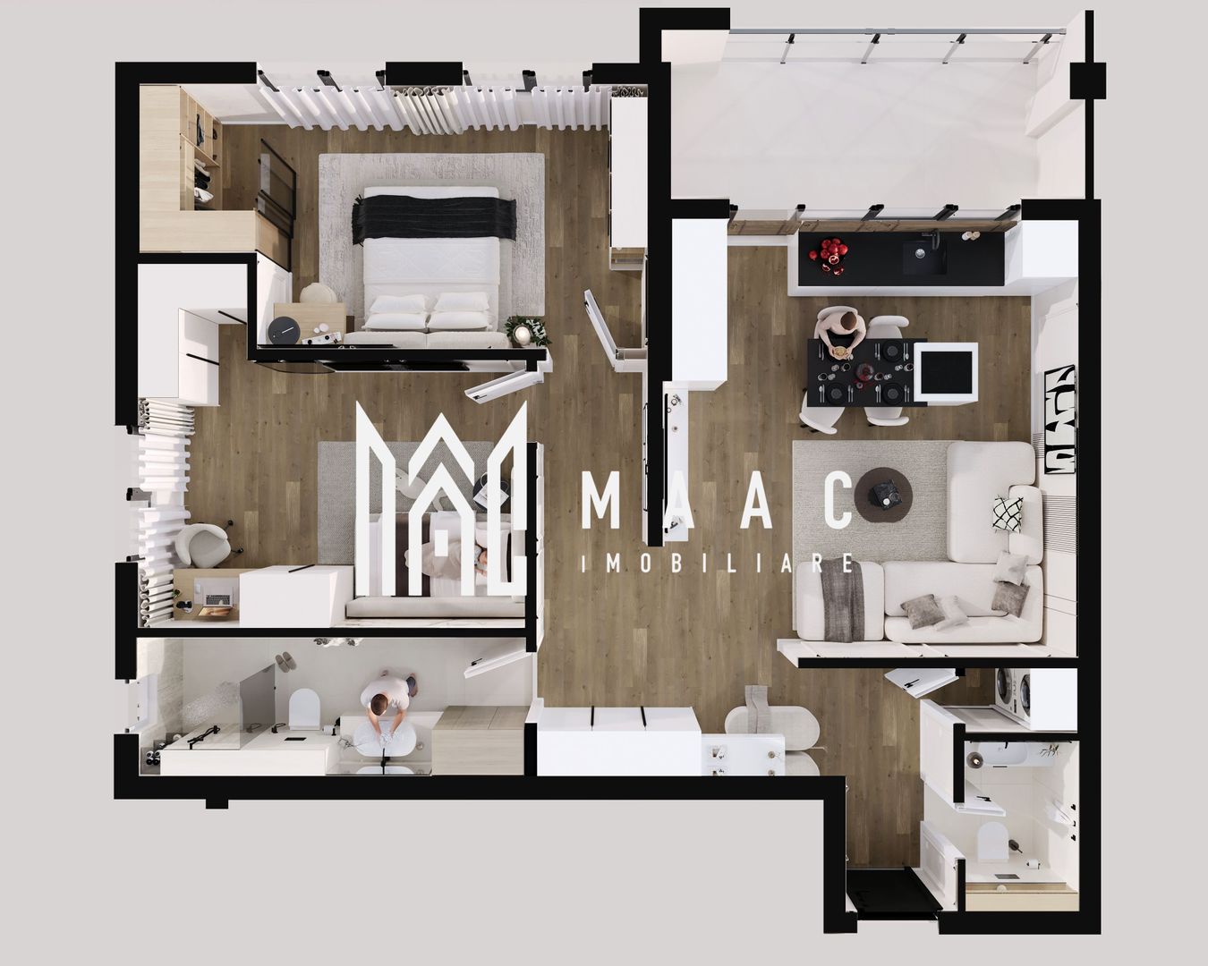APARTAMENT 3 CAMERE I 71.1 MP I CALEA SURII MICI - Poză 34