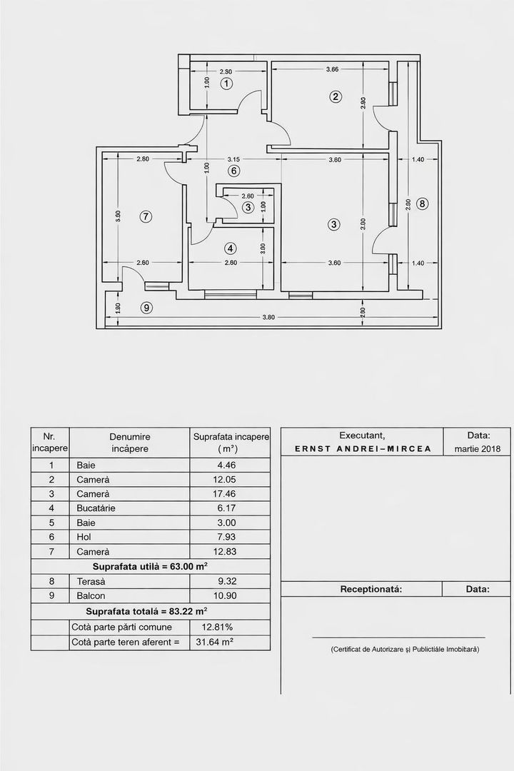 Apartament deosebit 3 camere LUX - 2 bai - 83mp - metrou Jiului - Poză 6