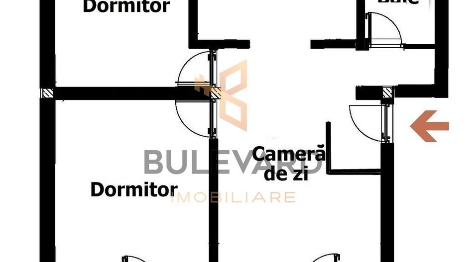 Apartament 3 camere, zona Apahida! - Schiță 19
