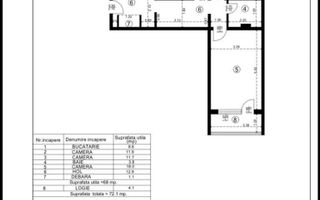 Apartament cu 3 camere/ 72mp/ zona Alexandru cel Bun - Poză 9