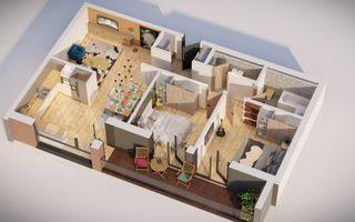 Apartament premium 3 cam, boxa, garaj-intabulat- Sibiu zona Alba Iulia - Poză 9