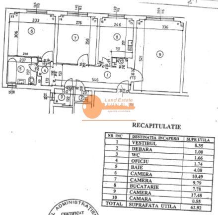 Apartament 3 camere | 2 băi | centrală | Rahova - Schiță 6