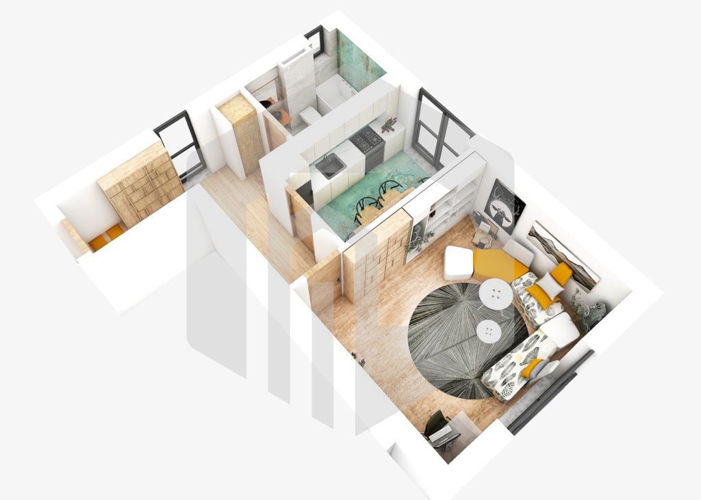 Garsoniera Decomandata | Etaj 1 | Mihai Viteazul | Dezvoltator - Poză 2