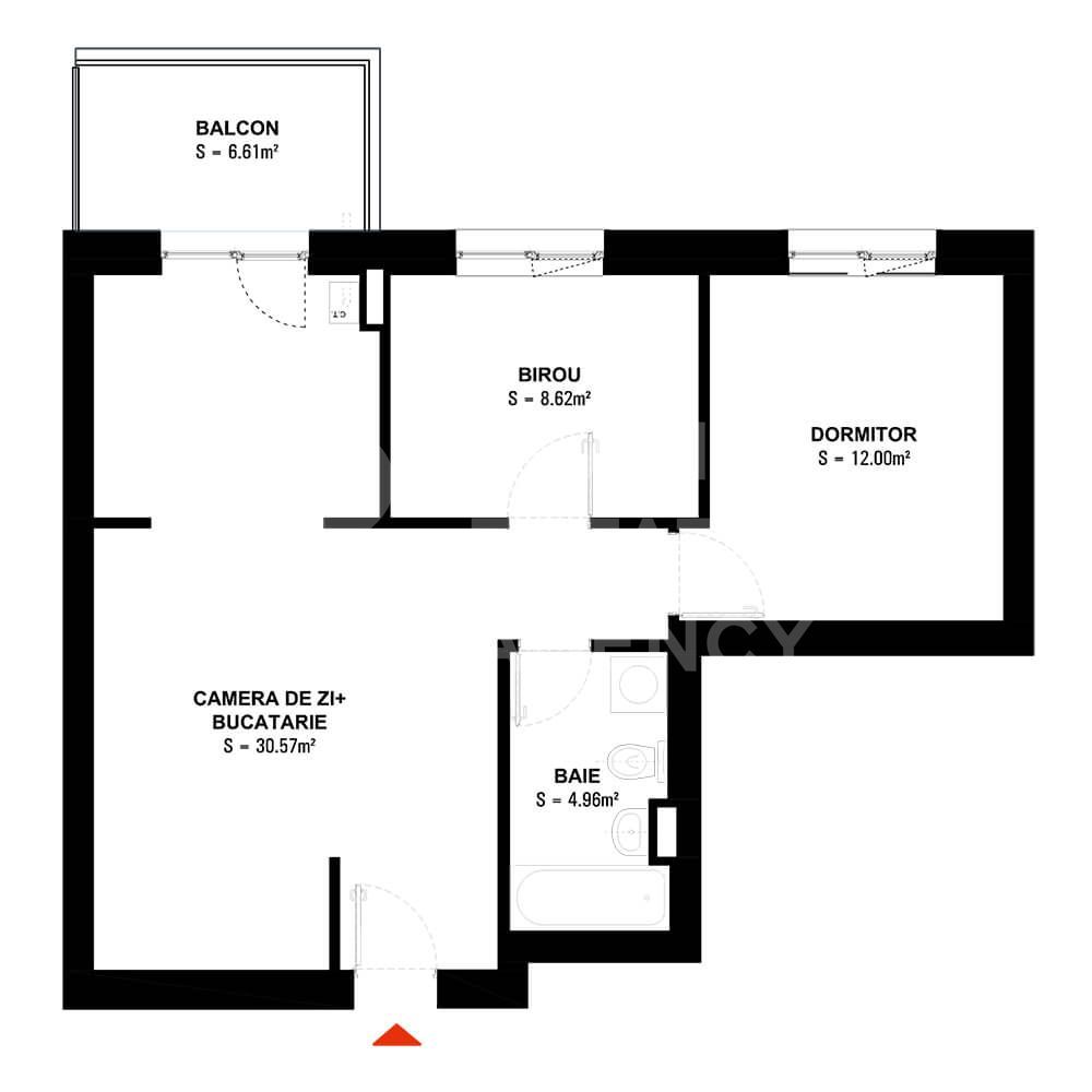 Vânzare, apartament, 2 camere + birou, Hils Brauner, București - Poză 22