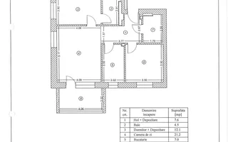 Apartament 3 camere si 2 locuri parcare subterana, Greenfield Baneasa - Schiță 17