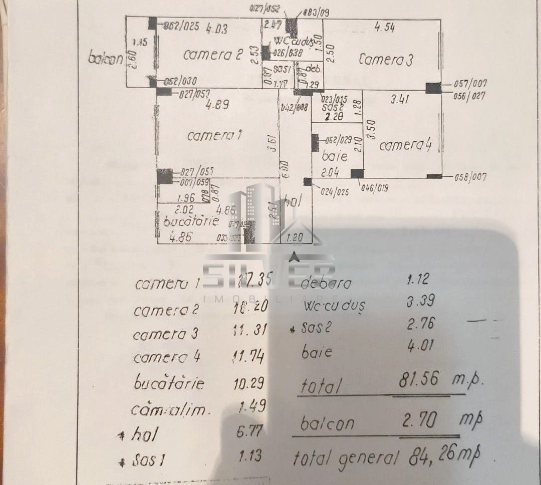 Apartament 4 camere dec./81.6 mp/cartier Manastur. - Poză 2