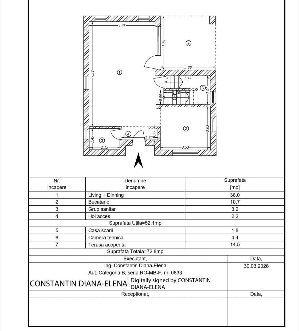 Vila 4 camere Balotesti - Poză 4
