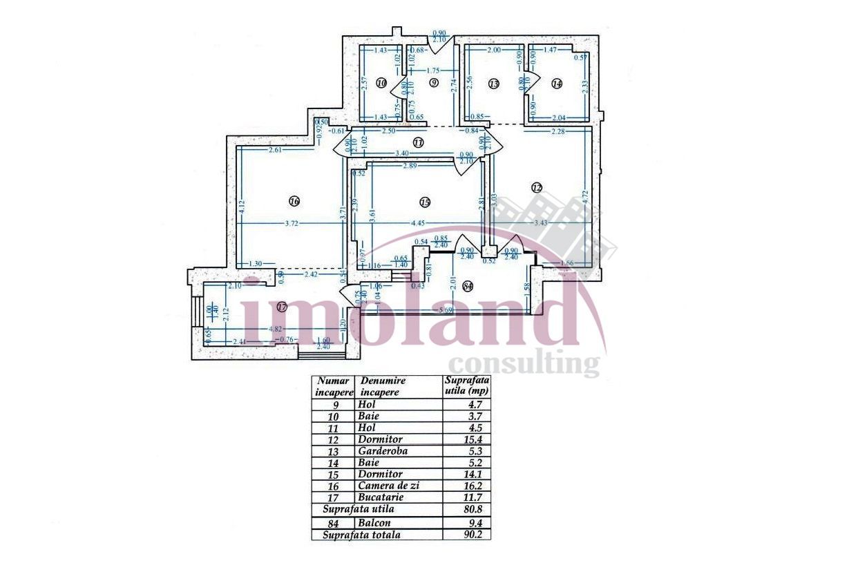 Vanzare - apartament 3 camere - mobilat&utilat + loc de parcare - Aviatiei - Schiță 19