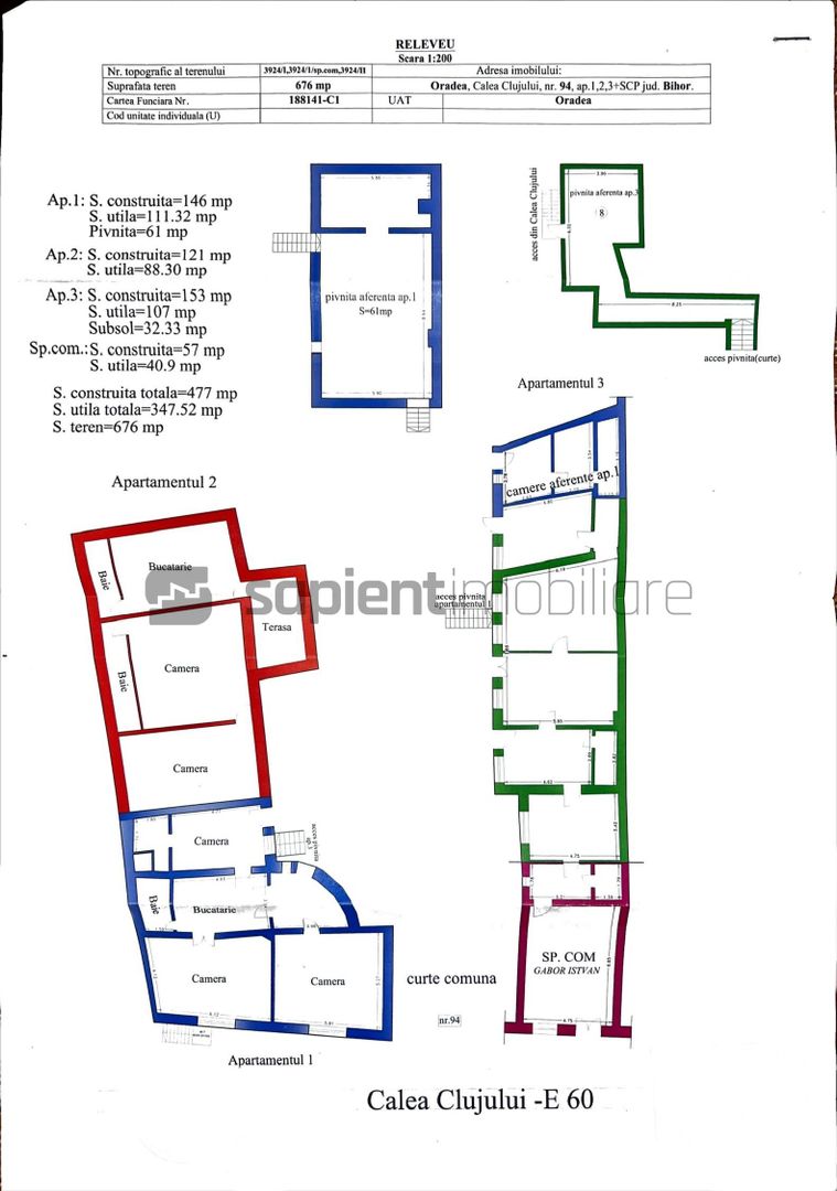 Sapient | Clădire singură în curte pe str. Calea Clujului - Schiță 6
