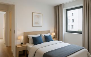 2 camere moderne, balcon, comision 0% – aproape de școli și transport - Poză 3