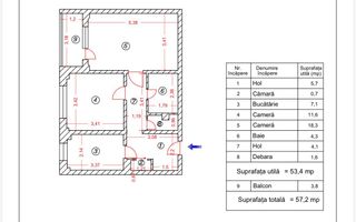 VANZARE APARTAMENT 2 CAMERE DECOMANDAT 1 DECEMBRIE 1918 TITAN BLOC 1978 - Poză 15