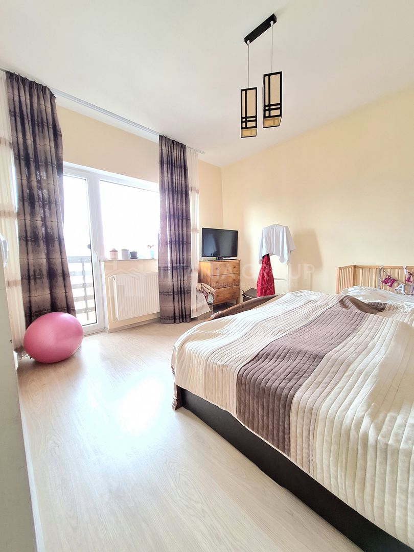 Apartament 2 camere cu vedere superba, modern mobilat+parcare, Coresi - Poză 9